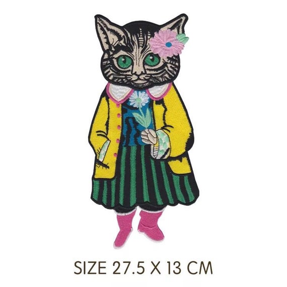 Cat Sequined Embroidered Sew On Patches for clothes DIY Coat Sweater AppliquYJH2 Cat Sequined Embroidered Sew On Patches for clothes DIY Coat Sweater AppliquYJH2