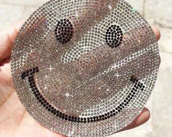 Rhinestone Smiley Face Etsy