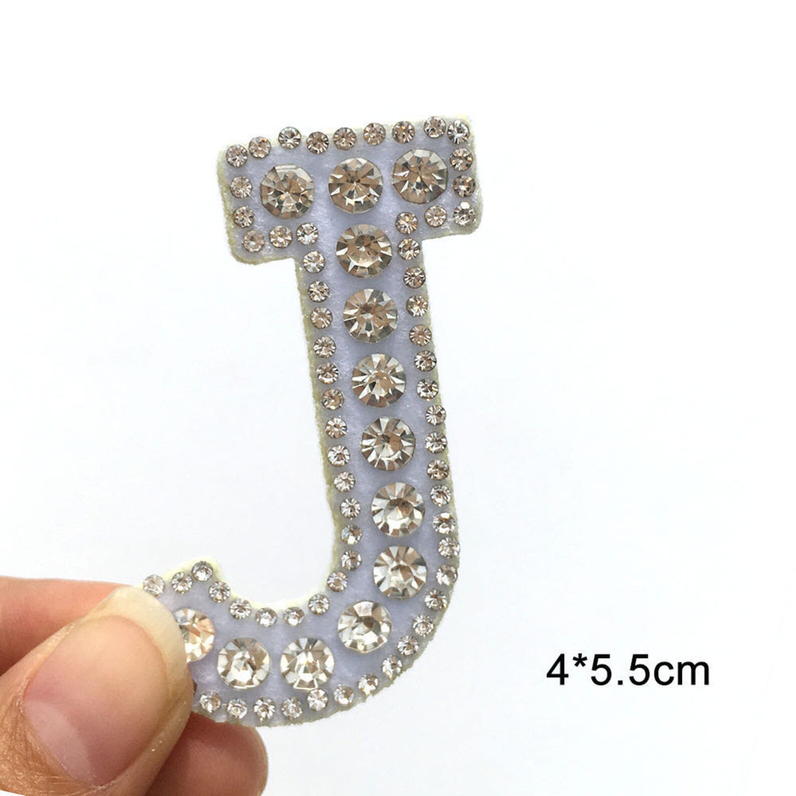 Rehinestones and crystal Letters Patch Alphabet Embroidered Etsy