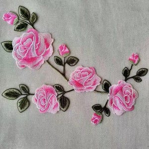 Flower patch embroidered applique clothing decoration sewn on  patch