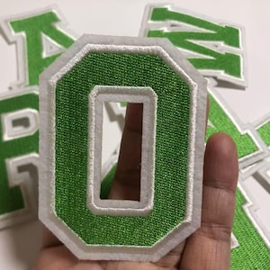 Green Embroidered  Letters Applique Patch design Name Letters Patch for T-Shirt or Coat or jeans iron on Patches