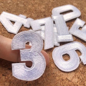 Embroidered Iron on Numbers Applique Patch,iron on Numerals Patch for T ...