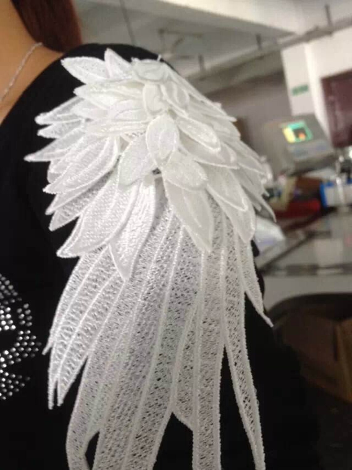 Wings Lace Patch Appliques Embroidery Wings Sewing Accessories Etsy