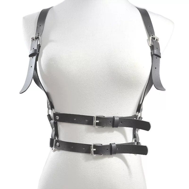 Leather Harness & Steel Rivets