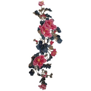 Large peony flower  patch  applique clothing floral  decoration patch