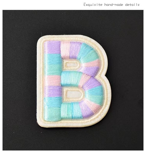 Sticker Chenille Embroidered Colorful Patch Adhesive Letter Patches Perfect  to Stick on the Bag Laptop or Book 