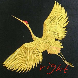 Crane patch embroidered applique clothing or jacket or coat decoration iron on patch image 3