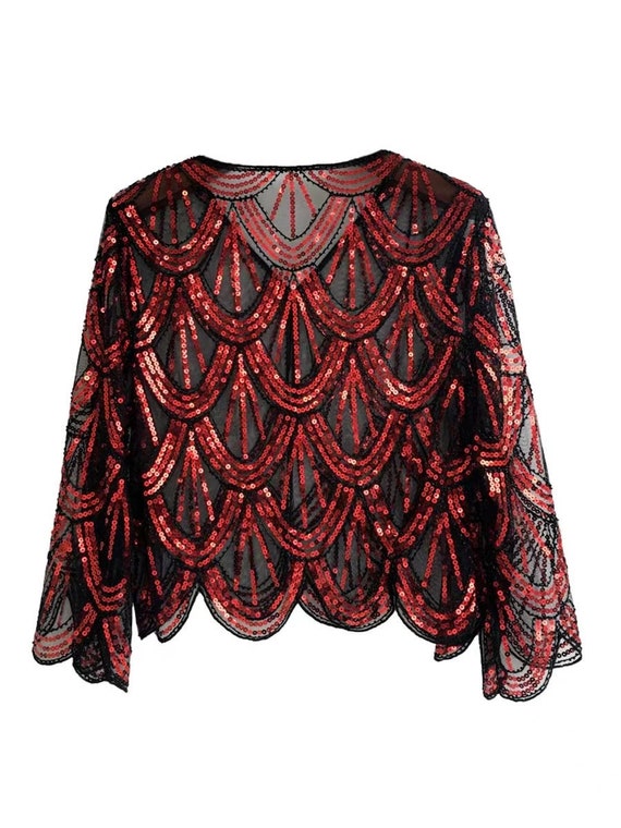 Cape à Paillettes Pour Femme - Écharpe Festive Scintillante Années 1920 - Châle Élégant Pour Robe De Soirée