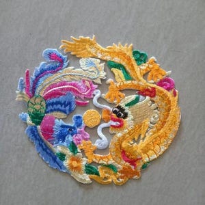 Dragon Embroidered applique iron on Patch Supplies clothing decoration patches