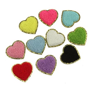 Iron on Chenille Embroidered sweet heart Applique Patch design for T-Shirt or Coat or jeans Patches