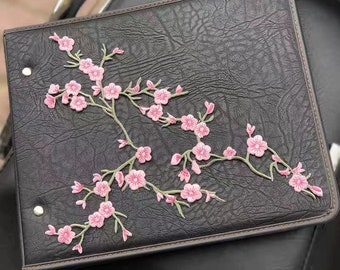 Plum flower iron on  embroidered applique  Clothing decoration patches