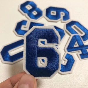 Numbers embroidery Patch Embroidered Applique Colorful numbers iron on  Patches