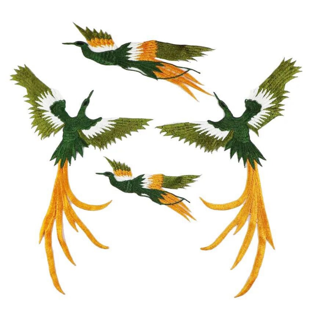 Kraanvogel Ibis Witte Reiger Strijk Embleem Patch Kraanvogel Ibis Witte Reiger Strijk Embleem Patch