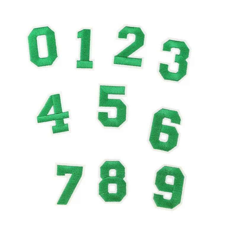 Numbers Embroidery Patch Embroidered Applique Colorful Numbers Iron on ...