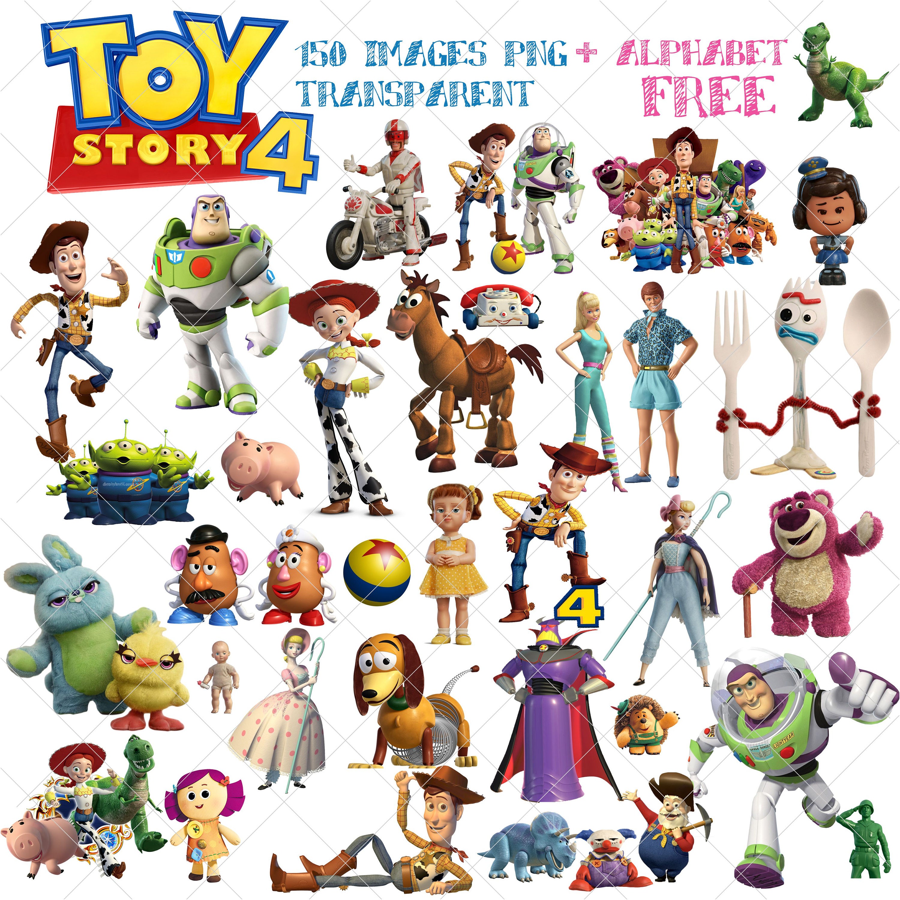Toy Story 4 Clipart Toy Story 4 Png Toy Story 4 Images Etsy