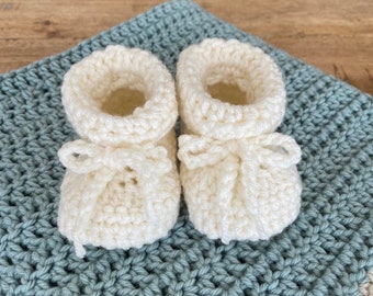 Baby Bootie and Mini Blanket Gift Set, baby blanket and booties