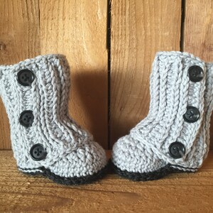 Crochet Wrap Baby Boots image 3