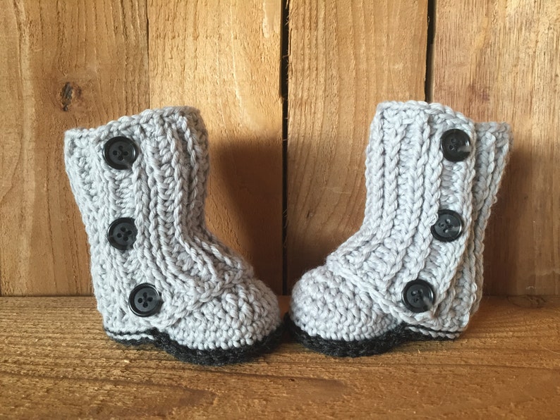 Crochet Wrap Baby Boots image 3