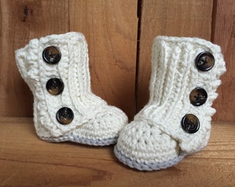 Crochet Wrap Baby Boots