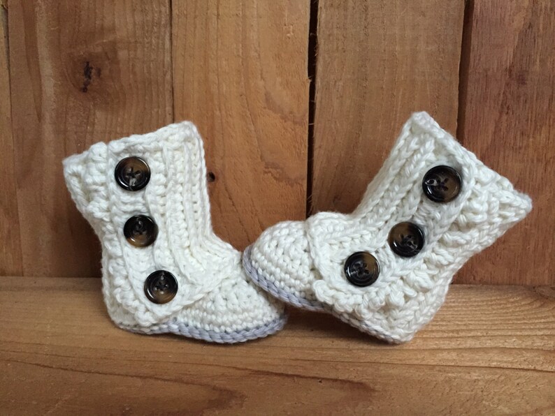 Crochet Wrap Baby Boots image 2