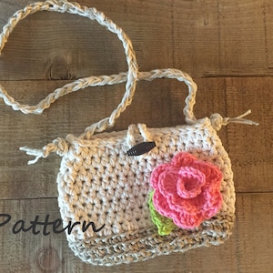 Crochet Girl's Purse Pattern: Jute & Cotton Bag (PDF Pattern)