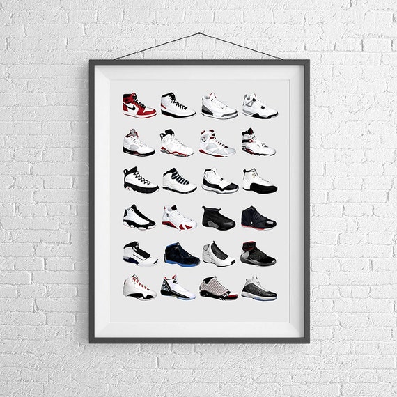 Nike Air Jordans Jordan Poster Nike Poster Michael Jordan Poster Jordan  Wall Art Shoe Art Nike Jordan Poster Nike Sneakers 