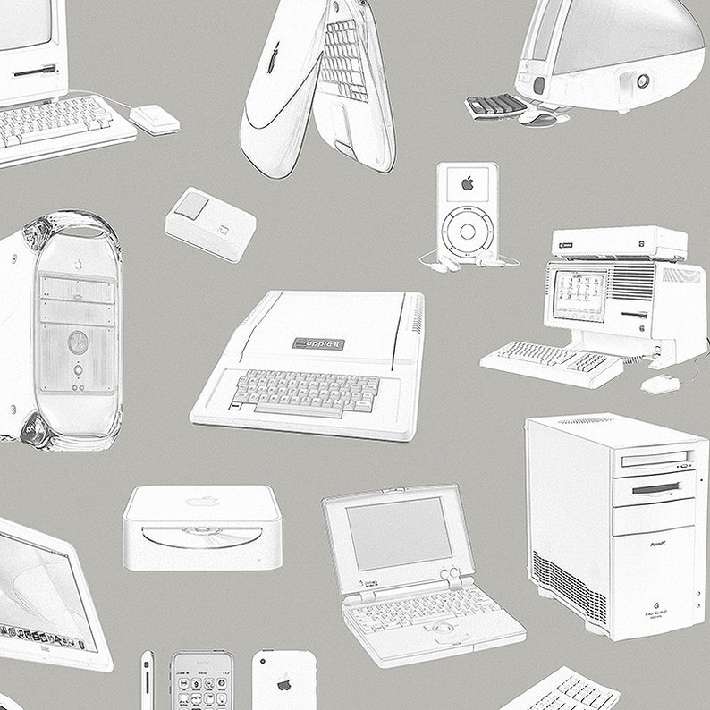 Evolution of the Apple Computer Poster Computer Geek Art - Etsy