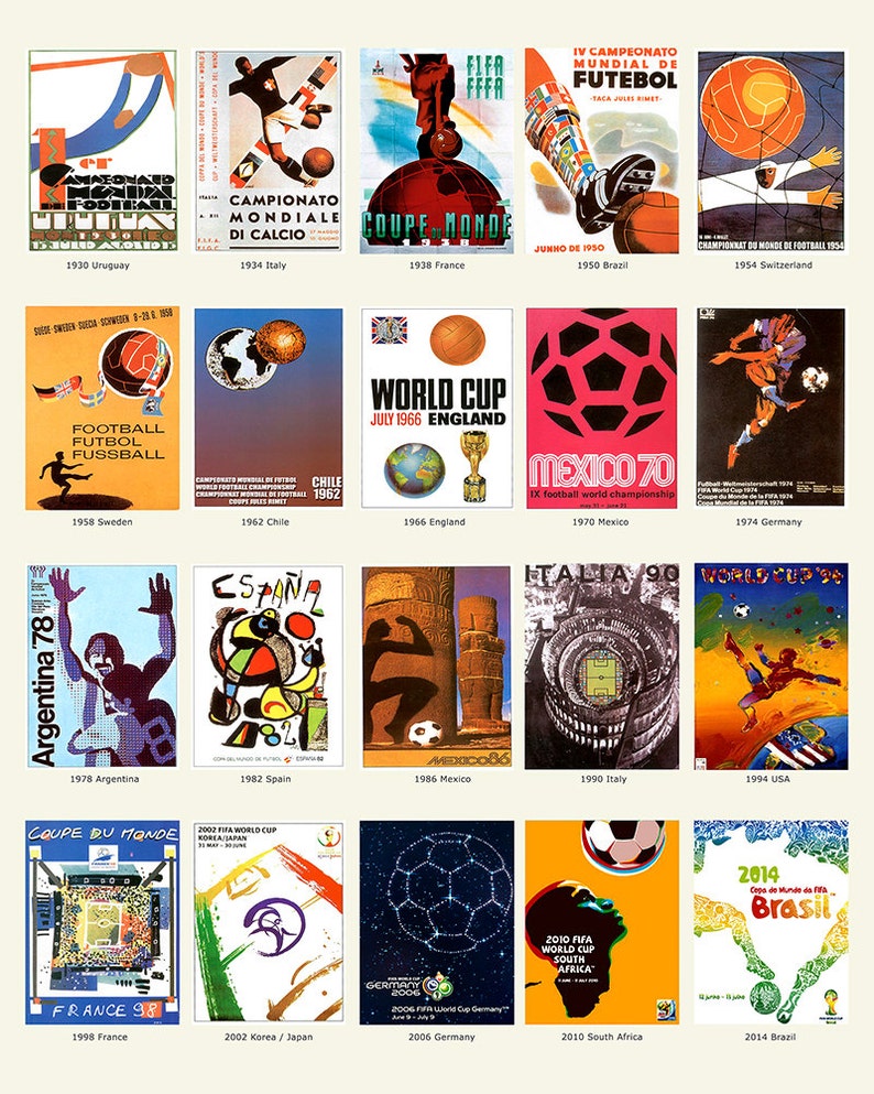 The World Cup Poster Football Poster Adidas World Cup Poster World Cup History Soccer Ball FIFA image 2