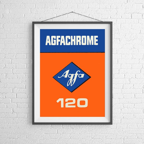 Agfa Agfachrome - Jahrgang Film Box - 35mm Film - Ilford Kodak - Kunstdruck/Poster