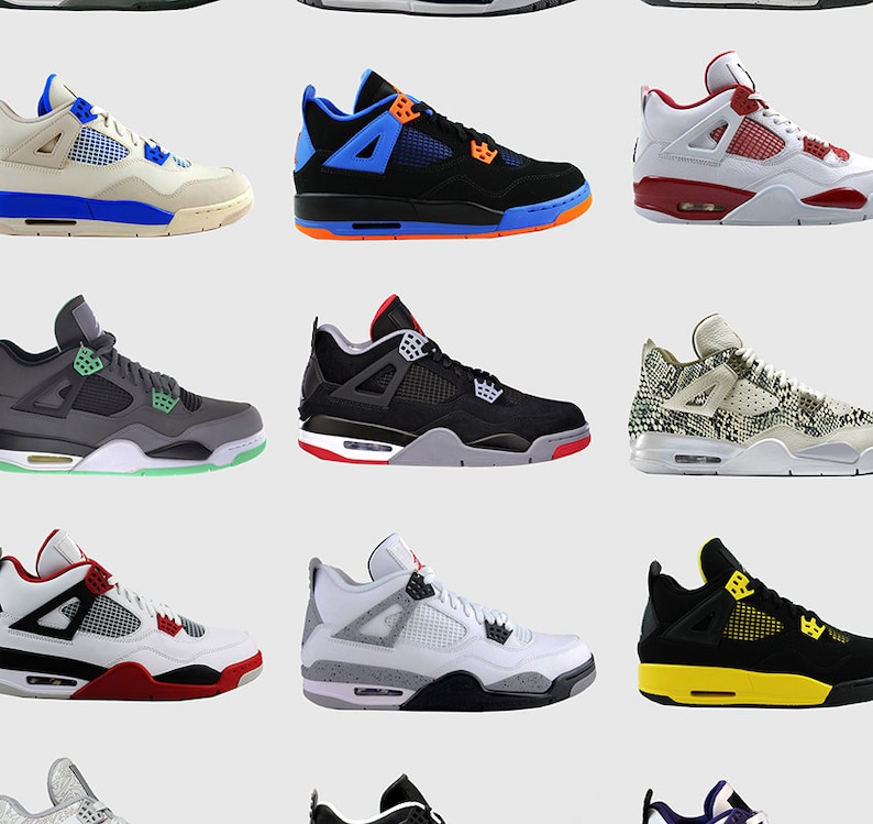 Nike Air Jordans 4s Nike Poster Michael Jordan Poster Etsy