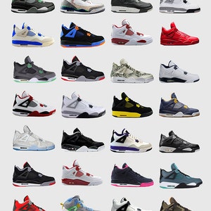 Nike Air Jordans 4s Nike Poster Michael Jordan Poster Jordan Wall Art ...