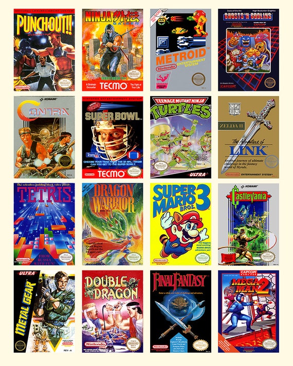 Juegos de Nintendo caratula Poster colección de los mejores - Etsy España