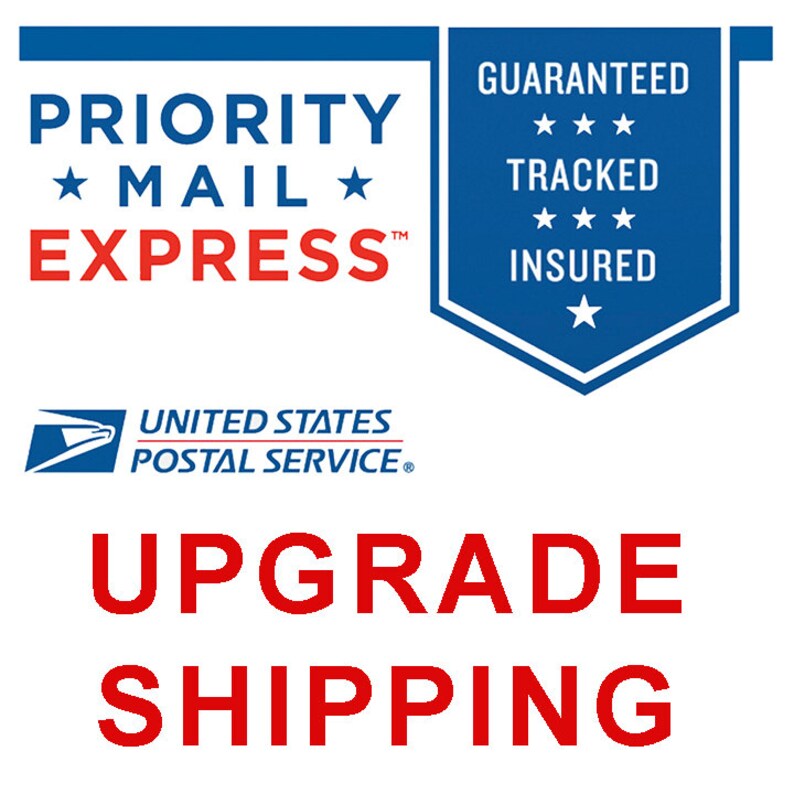 USPS Express Mail 12 Day Shipping UPGRADE to Any Order. Etsy
