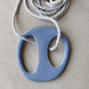Speckled organic ceramic necklace No. 2