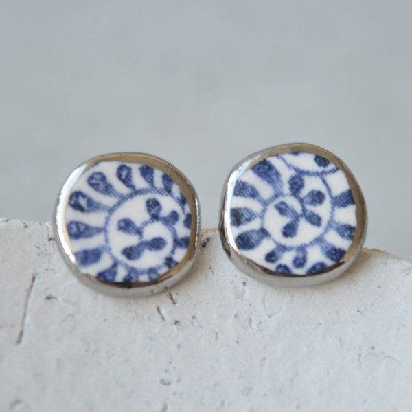 Ceramic Stud Earring Etsy