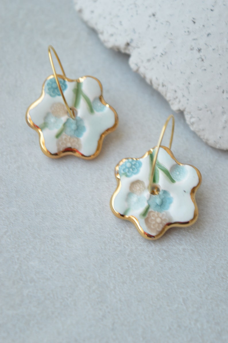 Ceramic earrings No. 13 image 3