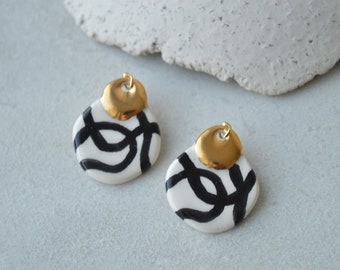 Ceramic earrings No. 22