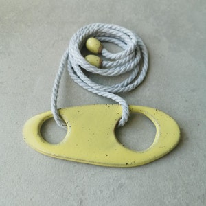 Speckled organic ceramic necklace No. 5