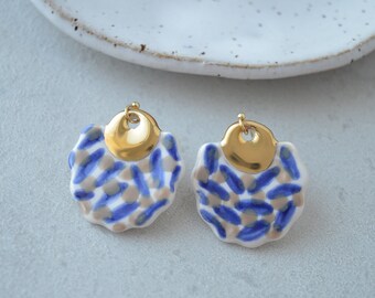 Ceramic earrings No. 15