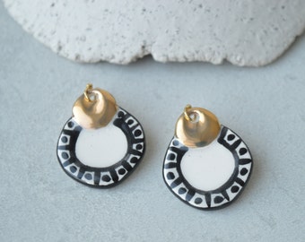 Ceramic earrings No. 23