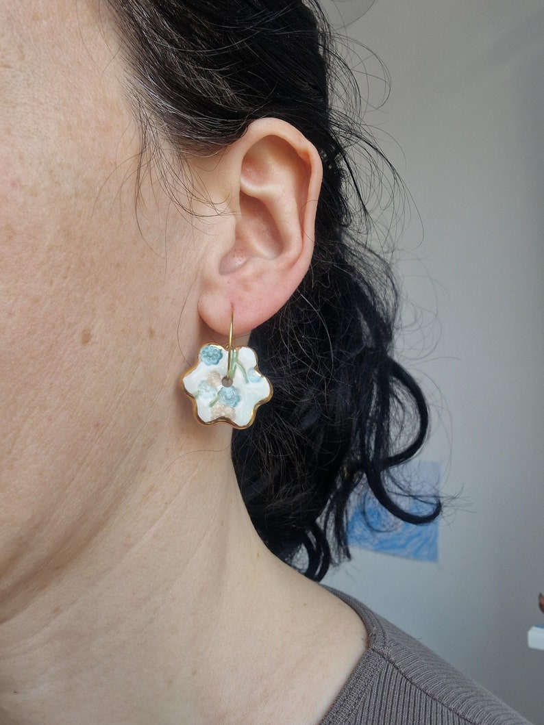 Ceramic earrings No. 13 image 4