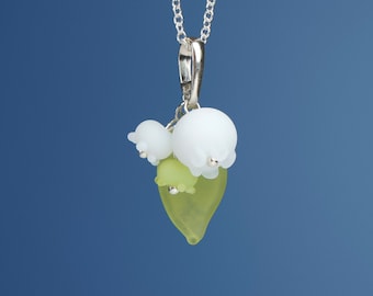 Small Lily of the Valley Necklace White Flower Necklace