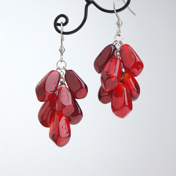 Etsy pomegranate earrings Clearance