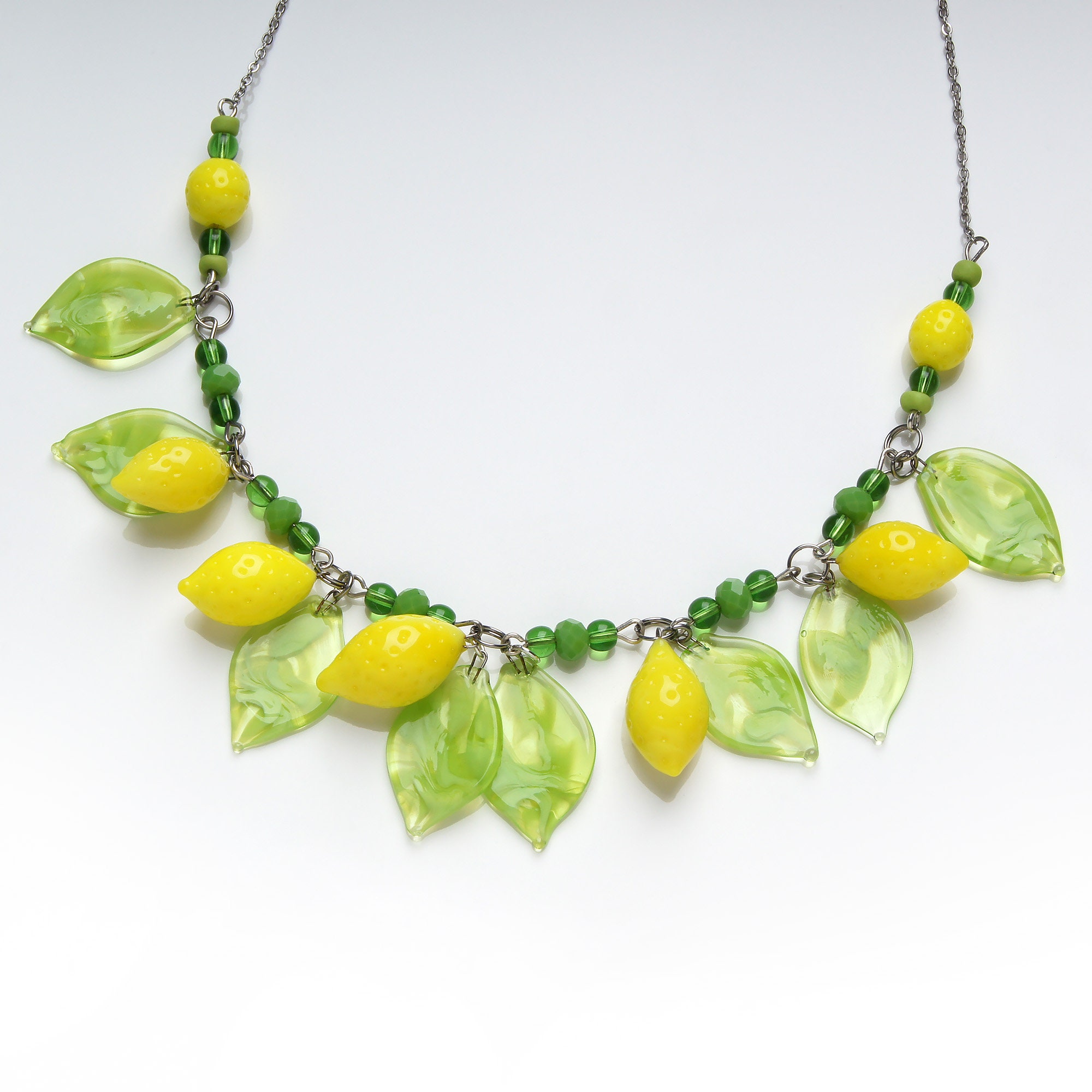 Glass fruit necklace Clearance
