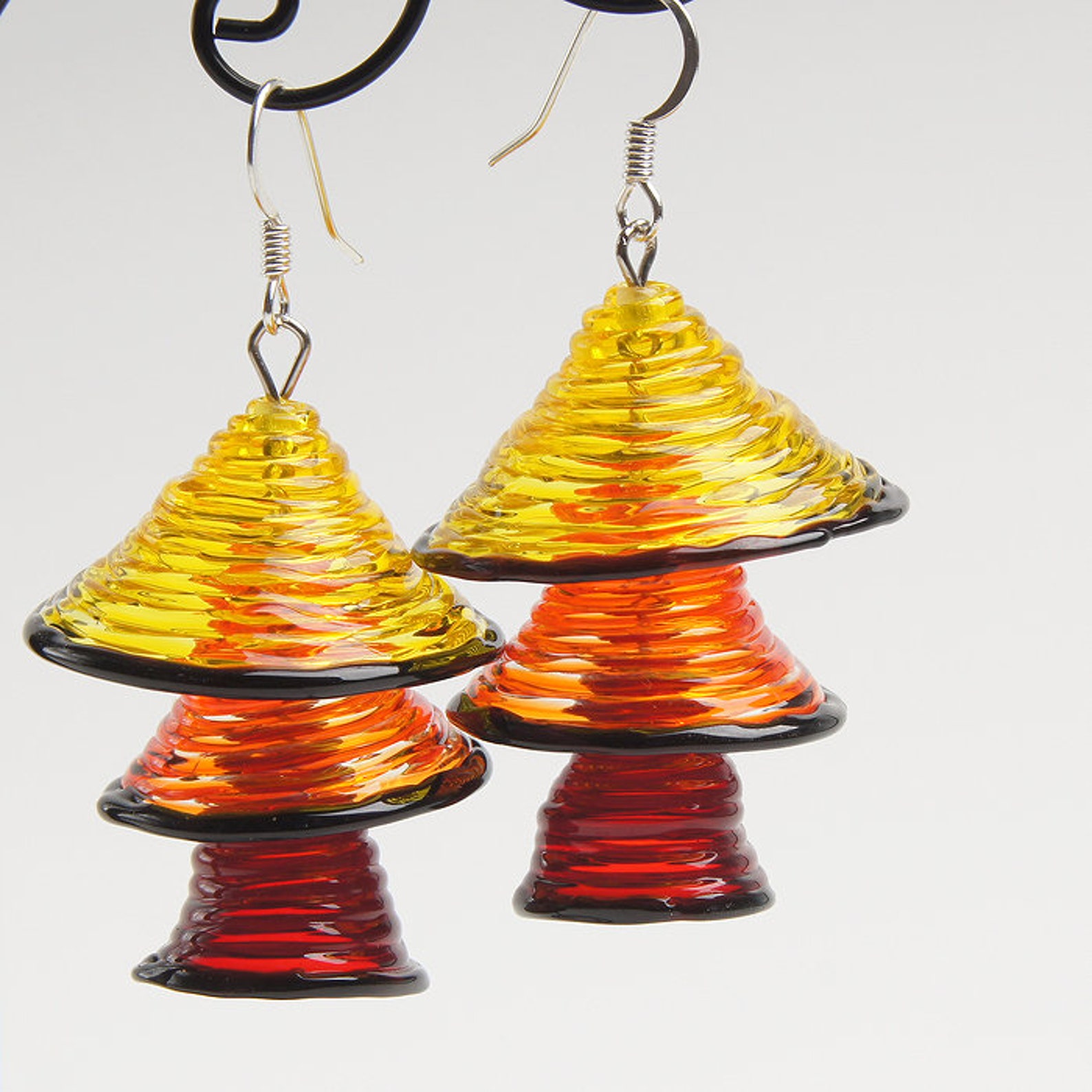 yellow and orange earrings