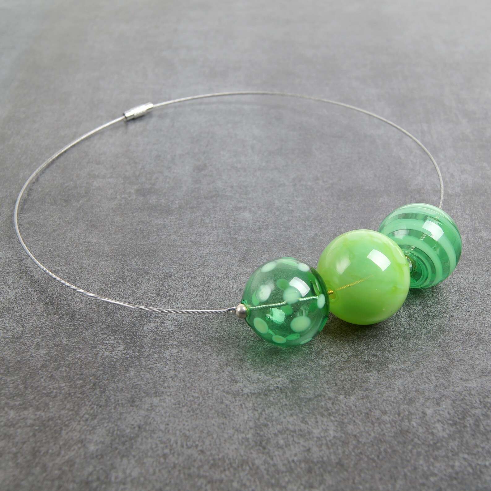 Lime green necklace Green chunky necklace Bold statement Etsy