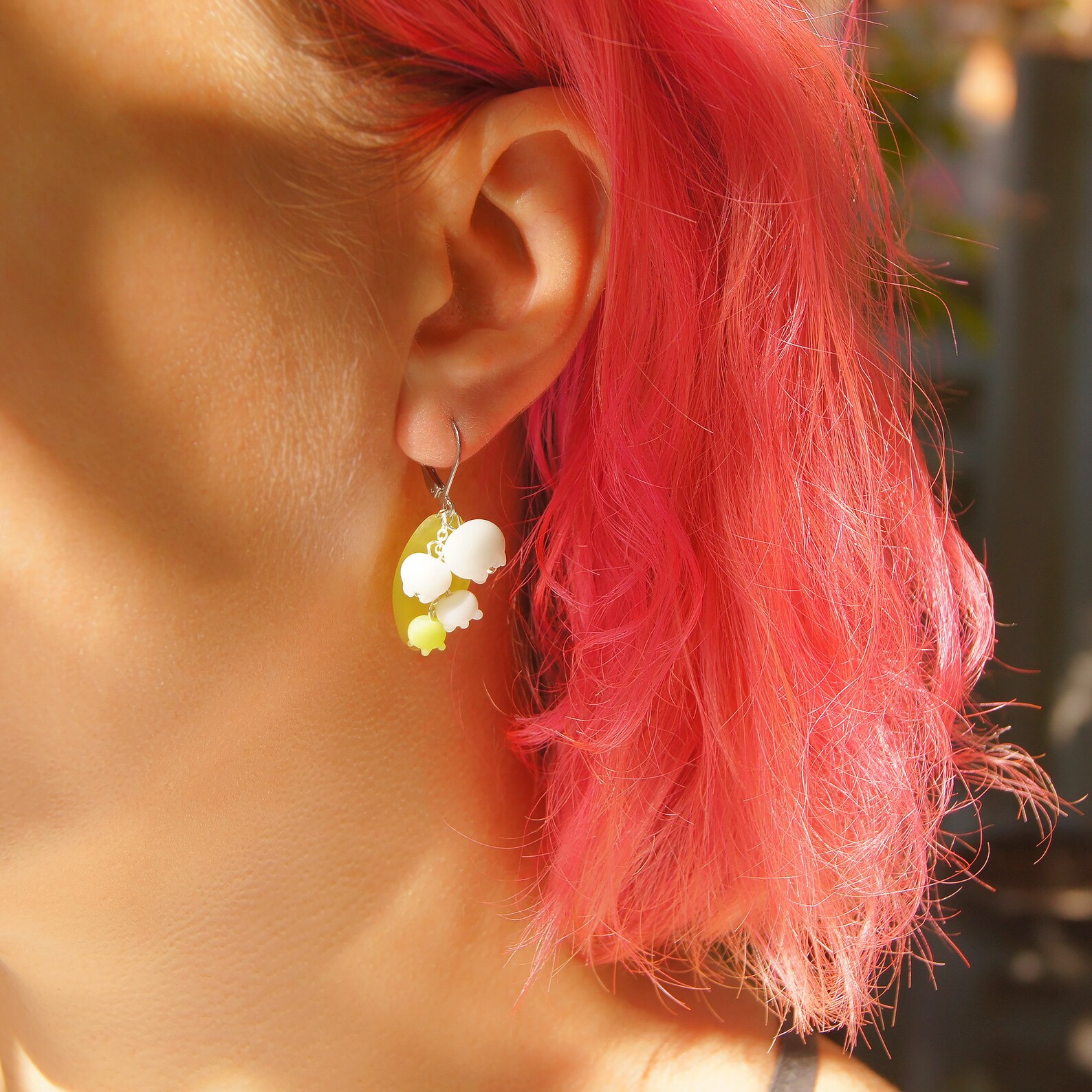 Lily of the Valley Earrings Spring Earrings White Flower Etsy