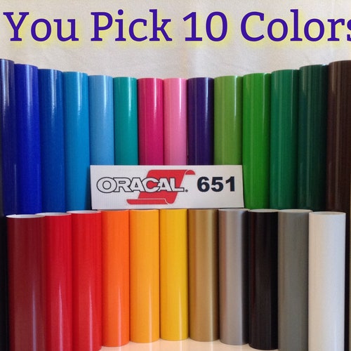 12 Oracal 651 Adhesive Vinyl craft Hobby/sign Etsy