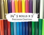 24 quot 5 Rolls, 5 39 ea, Hobby Vinyl (self adhesive) 26 Colors to choose from for Hobby Cutter craft vinyl sign cutter cricut silhouette vinyl
