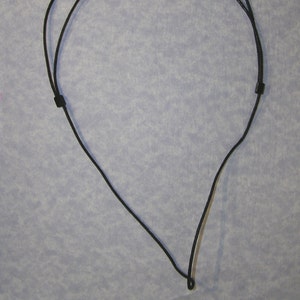 adjustable black cord with smart device for length adjustable without the mess of ties and knots